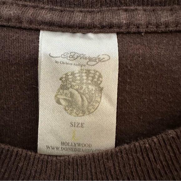 Ed Hardy By Christan Audigier Eternal Love Short Sleeved T-shirt Women’s Size L - Picture 10 of 11